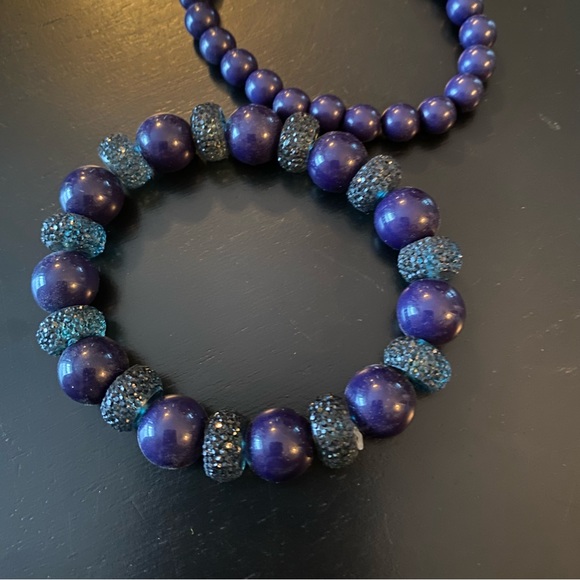 Set of 3 Navy Bead Bracelets - Picture 4 of 5